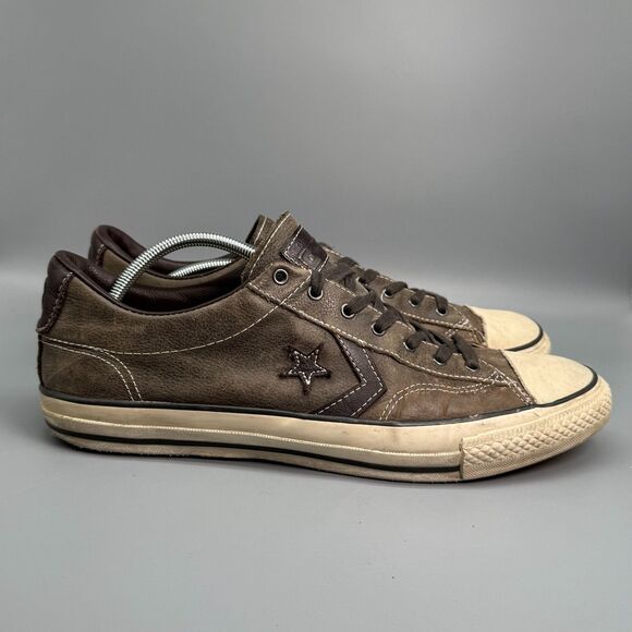 Converse John Varvatos One Star Player OX Mens 13 Brown Leather Athletic Sneaker - Picture 1 of 12